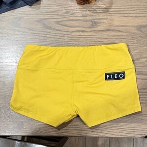 Fleo Women's Athletic Shorts in Yellow